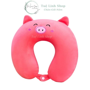 Gối kê cổ chữ U gài nút êm mịn - Giá giảm 69.000đ, thoải mái hỗ trợ cổ khi ngủ