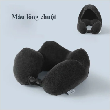 Gối kê cổ chữ U mũ trùm đầu nhồi bông giảm còn 68.000đ, thoải mái ngủ sâu 4 Gối kê cổ chữ U mũ trùm đầu nhồi bông giảm còn 68.000đ, thoải mái ngủ sâu 4