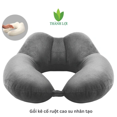 Gối kê cổ chữ U mũ trùm đầu nhồi bông giảm còn 68.000đ, thoải mái ngủ sâu