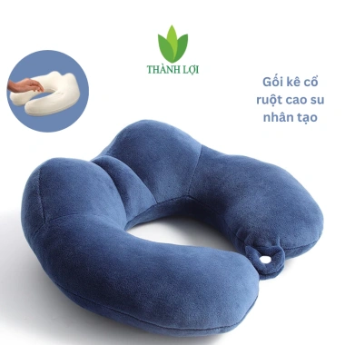 Gối kê cổ chữ U mũ trùm đầu nhồi bông giảm còn 68.000đ, thoải mái ngủ sâu