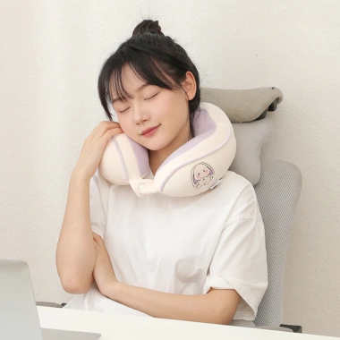 Gối kê cổ chữ U ruột bông cotton cao cấp êm mềm cho văn phòng và xe hơi ZIMSAM GOIVIEN128 - 98.900đ