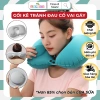 Gối kê cổ chữ U tự bơm hơi LAMOCE: Gọn gọn, mềm mại, kèm bịt mắt, giảm đau cổ vai gáy cho máy bay & văn phòng