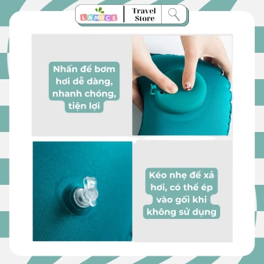 Gối kê cổ chữ U tự bơm hơi LAMOCE: Gọn gọn, mềm mại, kèm bịt mắt, giảm đau cổ vai gáy cho máy bay & văn phòng 9 Gối kê cổ chữ U tự bơm hơi LAMOCE: Gọn gọn, mềm mại, kèm bịt mắt, giảm đau cổ vai gáy cho máy bay & văn phòng 9