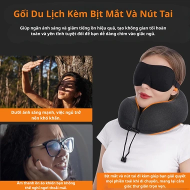 Gối Kê Cổ Du Lịch Cao Su Non SOFTURE SG04 Công Thái Học Ôm 360° Bảo Vệ Cổ 279.000₫ 4