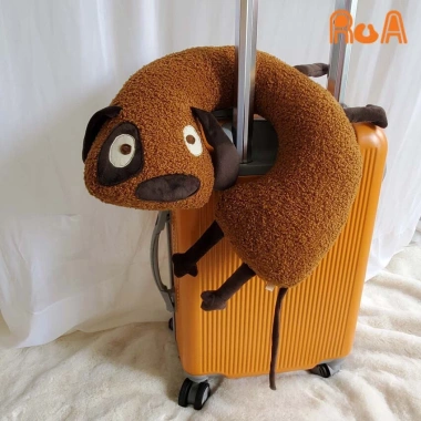 Gối kê cổ hình chó lông xoắn mềm mại - Siêu cute, hỗ trợ cổ, giảm đau, giá chỉ 195k