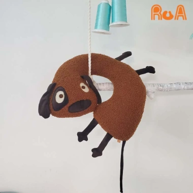 Gối kê cổ hình chó lông xoắn mềm mại - Siêu cute, hỗ trợ cổ, giảm đau, giá chỉ 195k