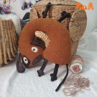 Gối kê cổ hình chó lông xoắn mềm mại - Siêu cute, hỗ trợ cổ, giảm đau, giá chỉ 195k