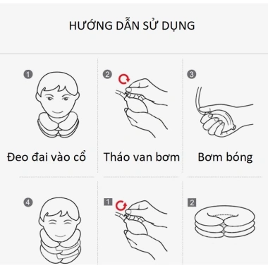 Gối kéo cổ bằng hơi 99.000 - Đai gối giãn cổ hỗ trợ cổ, giảm đau, thoải mái 2
