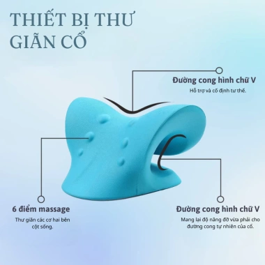 Gối Massage Cổ Vai Gáy Softure Công Thái Học - Nắn Cột Sống, Giảm Đau Mỏi, Thư Giãn Hiệu Quả SGMS01 64k