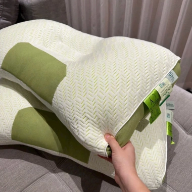 Gối Massage Sợi Tre Bamboo Matcha - Gối bông êm ái, nâng đỡ cổ, đa màu sắc, chất liệu cao cấp, giảm giá tới 22% 2