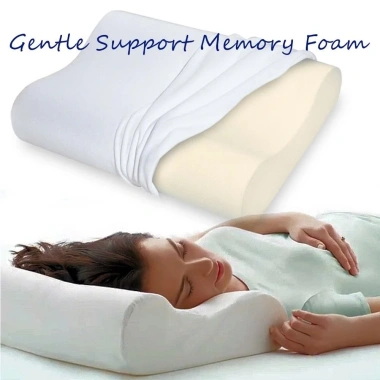 Gối ngủ cao su non Memory Foam công thái học lượn sóng - Siêu mềm, hỗ trợ cột sống, thoáng mát, giảm đau, thiết kế 3D, giá 99.000₫