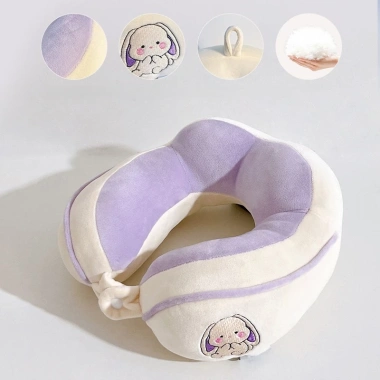 Gối ngủ chữ U bông cotton thoáng mát, hỗ trợ cổ vai gáy - Giá chỉ 49.000đ
