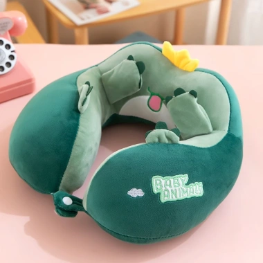 Gối ngủ chữ U đệm bông thêu Kuromi dễ thương - Giá chỉ 49.000 VND, giảm 12.250 10