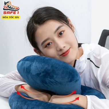 Gối ngủ trưa văn phòng đa năng 3 trong 1 – Ôm êm, kê cổ, kê đầu, giảm mỏi lưng cổ – Giá 129.000 VND 5