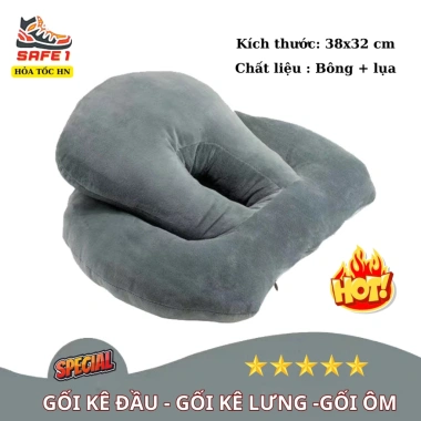 Gối ngủ trưa văn phòng đa năng 3 trong 1 – Ôm êm, kê cổ, kê đầu, giảm mỏi lưng cổ – Giá 129.000 VND 8