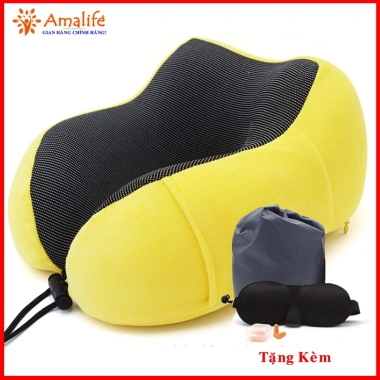 Gối Ngủ Văn Phòng Chữ U Ama02 Memory Foam Bịt Mắt Bịt Tai - Chống Mỏi, 100k 10 Gối Ngủ Văn Phòng Chữ U Ama02 Memory Foam Bịt Mắt Bịt Tai - Chống Mỏi, 100k 10