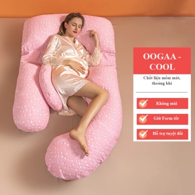Gối ôm bà bầu cao cấp chữ G vải siêu mát giảm đau lưng, nâng đỡ bụng, ngủ ngon 450.000 VND 9