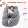 Gối ôm bà bầu chữ U vải nhung hạt nổi 7D massage cao cấp - Giá chỉ 266.000đ 2