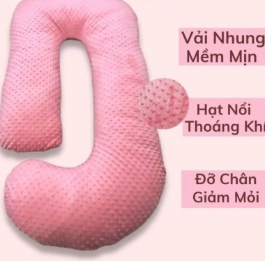 Gối ôm bà bầu chữ U vải nhung hạt nổi 7D massage cao cấp - Giá chỉ 266.000đ 10 Gối ôm bà bầu chữ U vải nhung hạt nổi 7D massage cao cấp - Giá chỉ 266.000đ 10