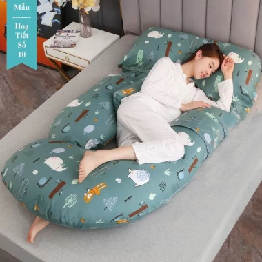 Gối ôm bà bầu đa năng JoyourbabyVN - Giảm đau lưng, hỗ trợ ngủ thoải mái, cao cấp 489k 3
