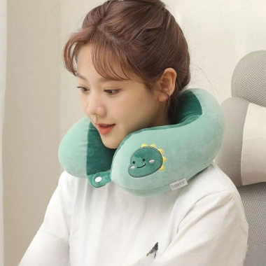 Gối ôm cổ chữ U bông êm: Ngủ sâu, giảm đau lưng, phù hợp văn phòng & lái xe, giảm còn 94.999đ