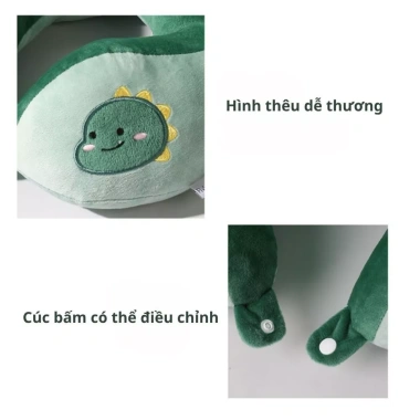 Gối ôm cổ chữ U bông êm: Ngủ sâu, giảm đau lưng, phù hợp văn phòng & lái xe, giảm còn 94.999đ