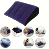 Gối silicon JKDESIGN bơm hơi, đệm ma thuật tam giác PVC xanh đen, mềm mại vị trí tình yêu 5