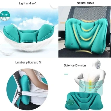 Gối thắt lưng bơm hơi HULEQI - Đệm bảo vệ eo nhẹ, êm di động cho ô tô, văn phòng, nhà - Giá 96.660 VND 6 Gối thắt lưng bơm hơi HULEQI - Đệm bảo vệ eo nhẹ, êm di động cho ô tô, văn phòng, nhà - Giá 96.660 VND 6