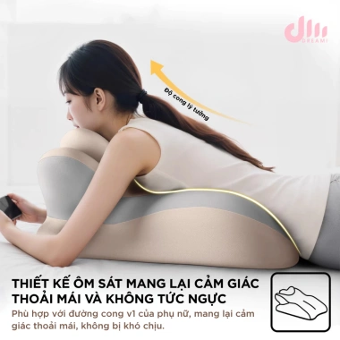 Gối Tình Yêu Memory Foam Dreami - Giãn Xem Điện Thoại, Không Mỏi Cổ, 456.500 VND 7