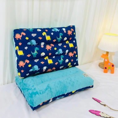 Gối trẻ em 30x50cm HOAILEE1 cotton 100% thấm mồ hôi, nỉ nhung chống trượt, khóa kéo, 70.000₫ 2