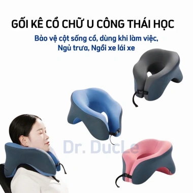 Gối tựa cổ chữ U cao su non cải tiến - Hỗ trợ đa chiều, bảo vệ cột sống, giảm đau - 128.700₫ 4