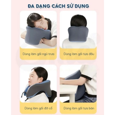 Gối tựa cổ chữ U cao su non cải tiến - Hỗ trợ đa chiều, bảo vệ cột sống, giảm đau - 128.700₫ 9
