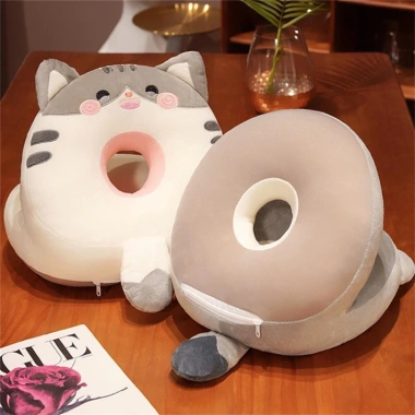 Gối tựa cổ dân văn phòng giảm đau cổ, êm mềm ngủ, gấu bông nhập ngoại 171.000đ