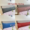 Gối tựa đầu giường đôi màu trơn KT 1m2-1m8 êm dày dặn cao cấp giá 50.000₫