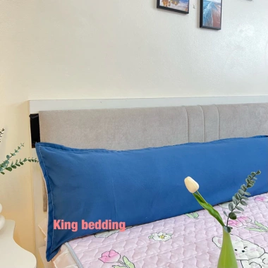 Gối tựa đầu giường đôi màu trơn KT 1m2-1m8 êm dày dặn cao cấp giá 50.000₫ 5