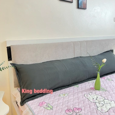 Gối tựa đầu giường đôi màu trơn KT 1m2-1m8 êm dày dặn cao cấp giá 50.000₫ 10