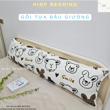 Gối tựa đầu giường gối đôi, gối ôm, có khoá kéo, tách rời chỉ 65.000 VND