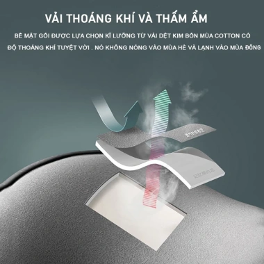 Gối Tựa Đầu & Kê Lưng Ô Tô - Cao Su Non Chống Mỏi Lưng Vai Gáy - 93.000đ 5