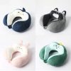 Gối tựa đầu ô tô hình chữ U hoạt hình thêu tinh tế bướu cổ PP cotton đồng hành lái xe giá 100k 6