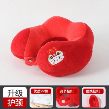 Gối tựa đầu ô tô hình chữ U hoạt hình thêu tinh tế bướu cổ PP cotton đồng hành lái xe giá 100k
