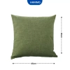 Gối tựa sofa vải gai 45x45cm hiện đại - Trang trí phòng khách, ngủ, văn phòng - HANIMO 34k 2