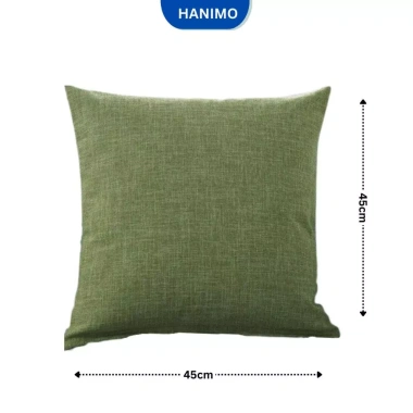 Gối tựa sofa vải gai 45x45cm hiện đại - Trang trí phòng khách, ngủ, văn phòng - HANIMO 34k 2