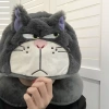 Gối U hình mèo Lucifer mắt xếch có mũ - Kê cổ du lịch, ô tô, ngủ trưa, giảm 136k 3