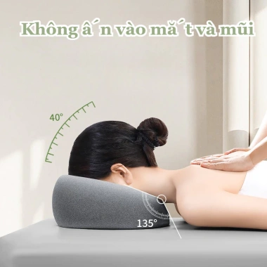 Gối úp mặt công thái học Memory Foam thoáng khí - Massage mặt & cổ toàn diện 4 Gối úp mặt công thái học Memory Foam thoáng khí - Massage mặt & cổ toàn diện 4