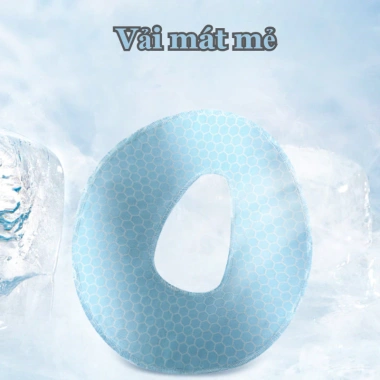Gối úp mặt công thái học Memory Foam thoáng khí - Massage mặt & cổ toàn diện