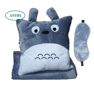 Gối Văn Phòng 3 trong 1 kèm Chăn & Bịt Mắt - Siêu Mềm, Giá Chỉ 89.000đ 4