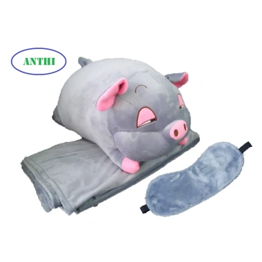 Gối Văn Phòng 3 trong 1 kèm Chăn & Bịt Mắt - Siêu Mềm, Giá Chỉ 89.000đ 6