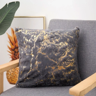 Gối vuông 45x45 lông nhung vân đá cẩm thạch - gối ôm, tựa lưng, chỉ 15.500đ