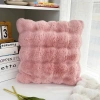Gối vuông sofa 45x45cm vải lông chồn siêu mềm mịn, đệm êm ái - gối ôm bông gòn, decor văn phòng & quán bar, phong cách hiện đại, giảm giá 24.900₫ 2