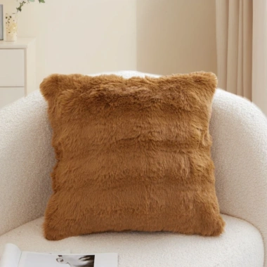 Gối vuông sofa 45x45cm vải lông chồn siêu mềm mịn, đệm êm ái - gối ôm bông gòn, decor văn phòng & quán bar, phong cách hiện đại, giảm giá 24.900₫ 10